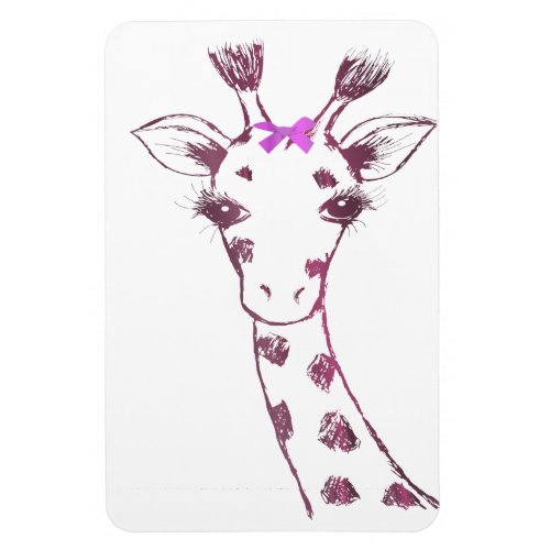 Ms Giraffe cute sarcastic design Magnet