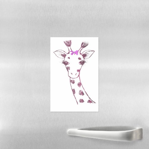 Ms Giraffe cute sarcastic design Magnetic Dry Erase Sheet