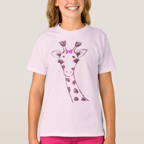 Ms Giraffe cute sarcastic design T_Shirt