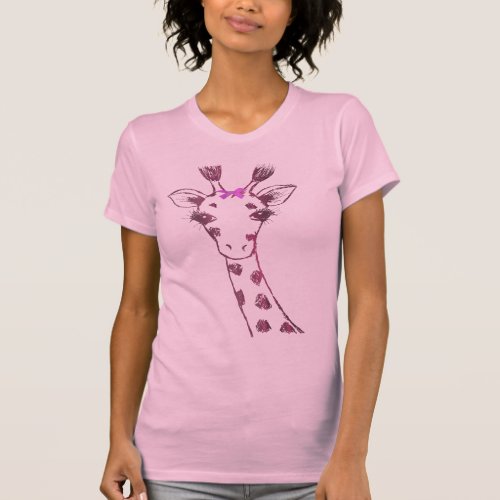 Ms Giraffe cute sarcastic design T_Shirt