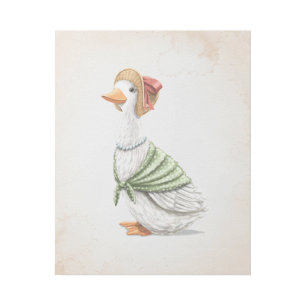 Ms. Goose Vintage Look Nursery Art