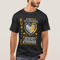 MS Granddaughter Multiple Sclerosis Awareness Hear T-Shirt