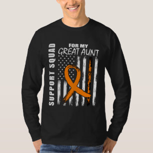 MS Great Aunt Multiple Sclerosis Awareness Flag Fa T-Shirt