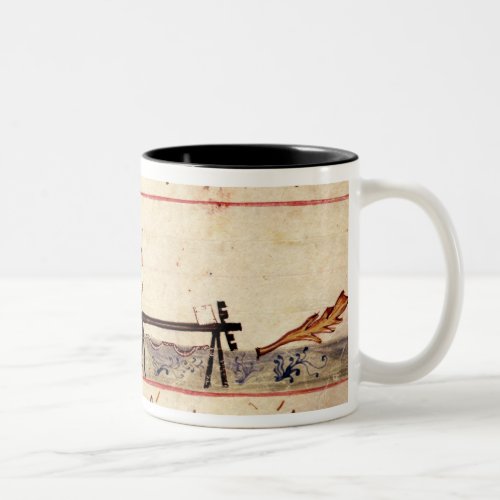 Ms Grec 479 Traditional ivory work Two_Tone Coffee Mug