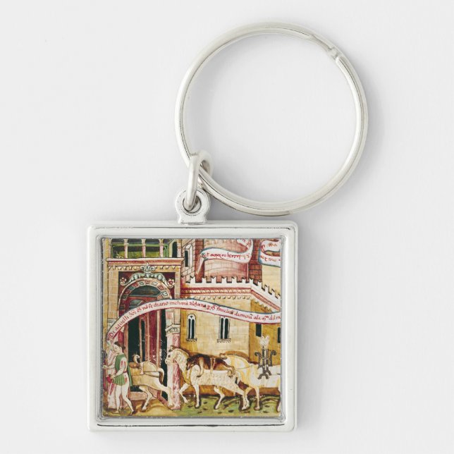 Ms H. V-5 Taxing the merchants Keychain (Front)