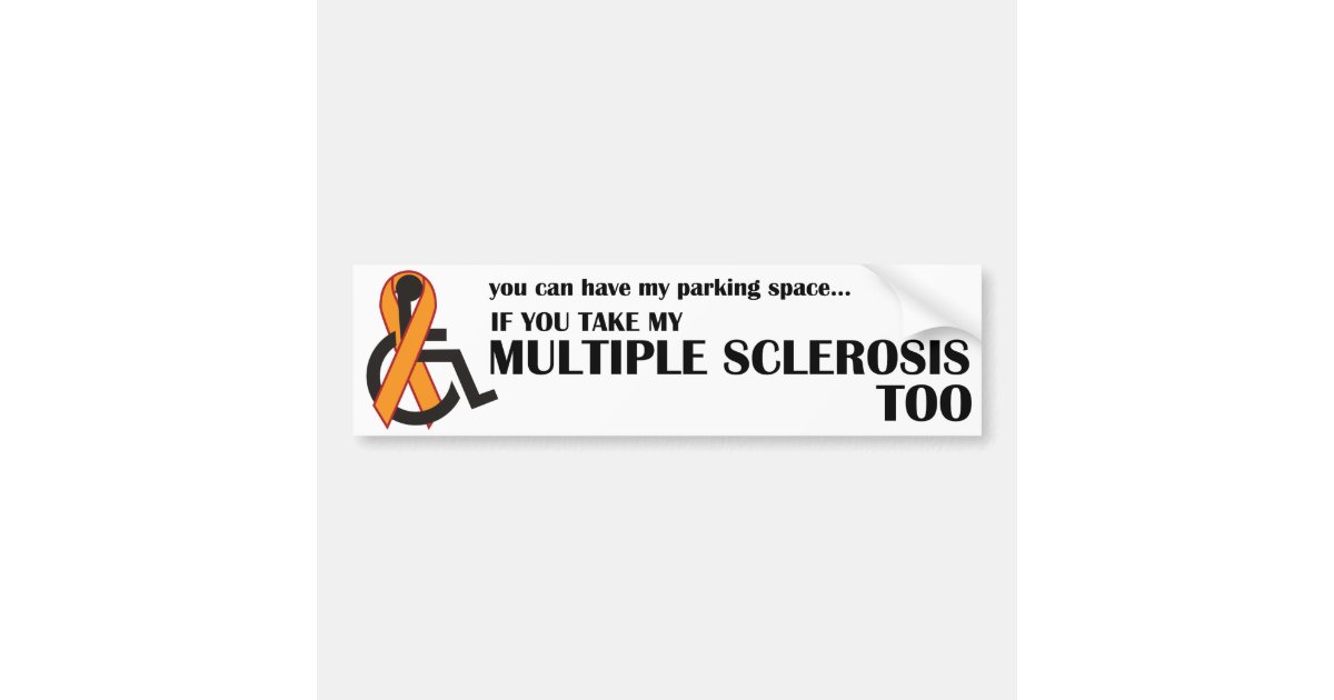 Multiple Sclerosis MS Awareness Ribbon Sparkle Car Window Sticker Decal  Gift (4)