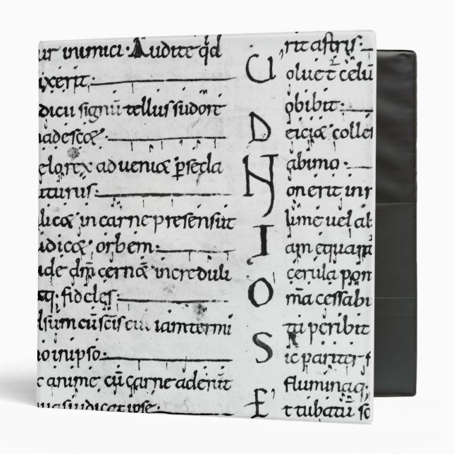 Ms. Latin Lectionary Binder (Front/Inside)