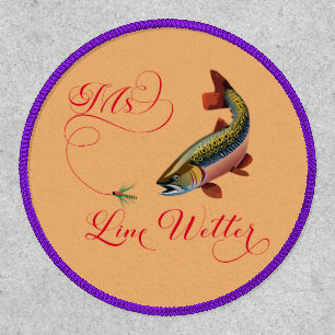 Ms Line Wetter Brown Trout Fly Fishing Patch