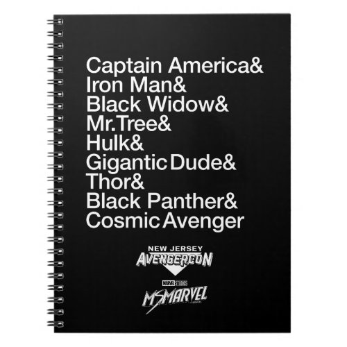 Ms Marvel  Avengercon _ Hero Ampersand List Notebook