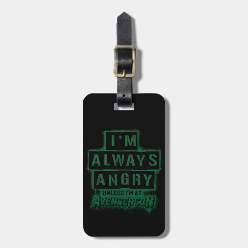 Ms Marvel  Avengercon _ Hulk Im Always Angry Luggage Tag