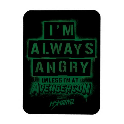 Ms Marvel  Avengercon _ Hulk Im Always Angry Magnet