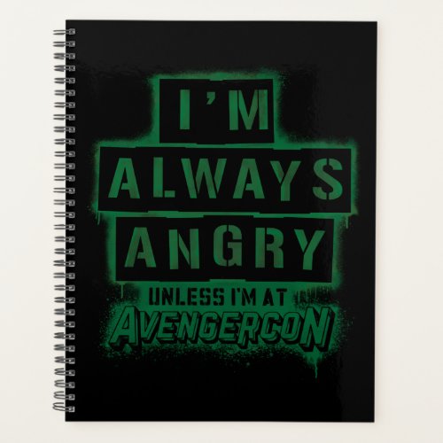 Ms Marvel  Avengercon _ Hulk Im Always Angry Planner