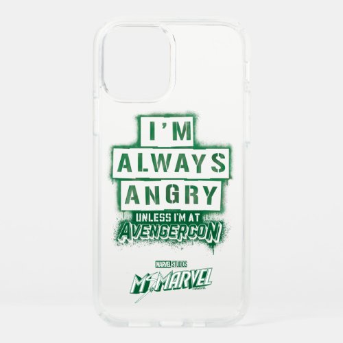 Ms Marvel  Avengercon _ Hulk Im Always Angry Speck iPhone 12 Case