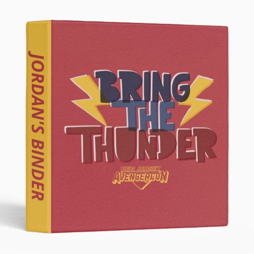 Ms Marvel  Avengercon _ Thor Bring The Thunder 3 Ring Binder