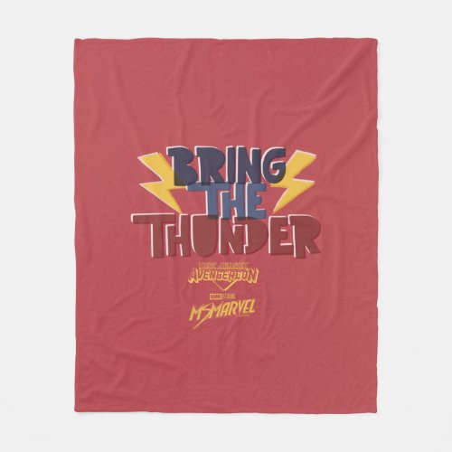 Ms Marvel  Avengercon _ Thor Bring The Thunder Fleece Blanket