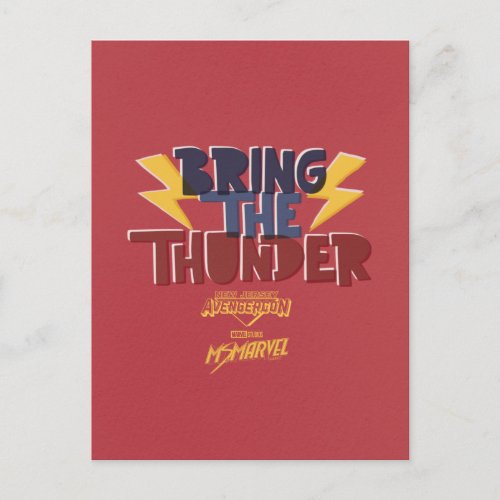 Ms Marvel  Avengercon _ Thor Bring The Thunder Postcard