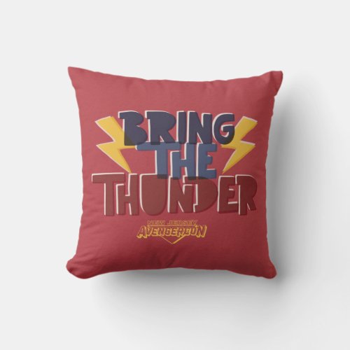 Ms Marvel  Avengercon _ Thor Bring The Thunder Throw Pillow