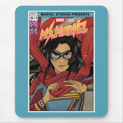 Ms Marvel  Comic Book Cover Tribute Mouse Pad