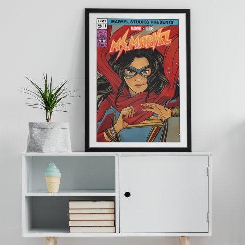 Ms Marvel  Comic Book Cover Tribute Poster