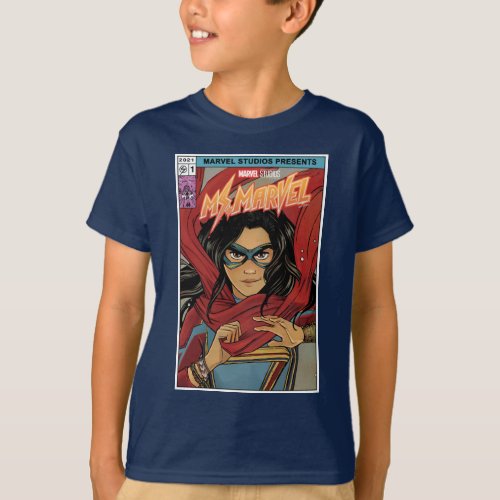 Ms Marvel  Comic Book Cover Tribute T_Shirt
