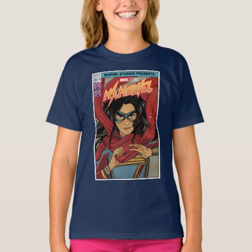 Ms Marvel  Comic Book Cover Tribute T_Shirt