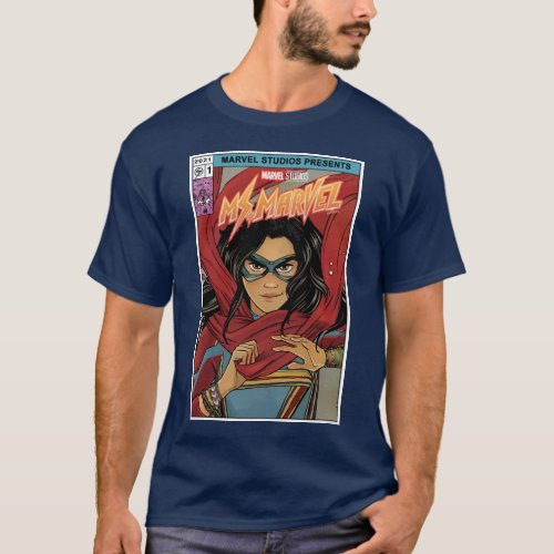 Ms Marvel  Comic Book Cover Tribute T_Shirt