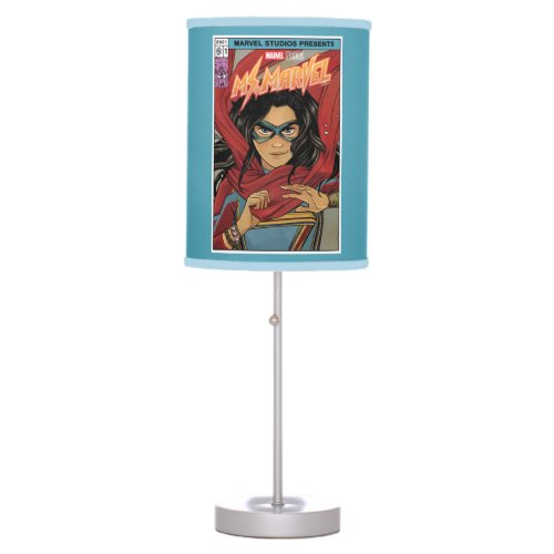 Ms Marvel  Comic Book Cover Tribute Table Lamp