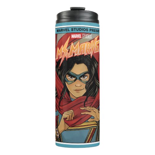 Ms Marvel  Comic Book Cover Tribute Thermal Tumbler