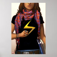 Ms. Marvel Comic Cover #1 Poster