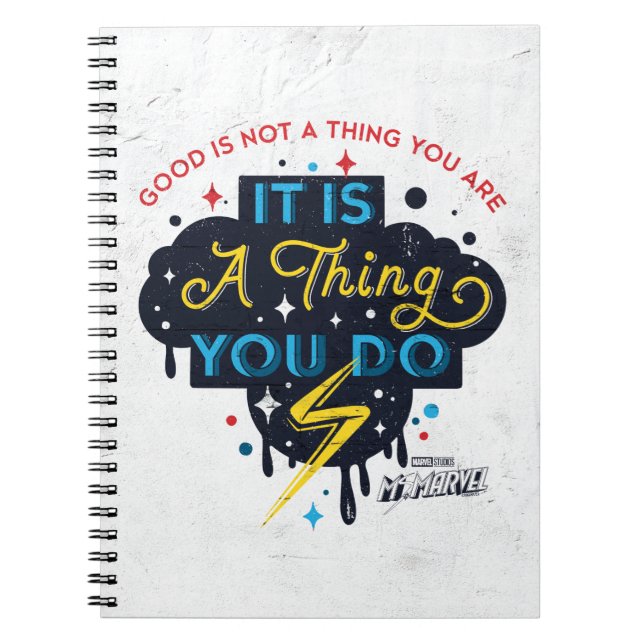 Ms. Marvel | Good Is Not A Thing You Are Notebook (Front)