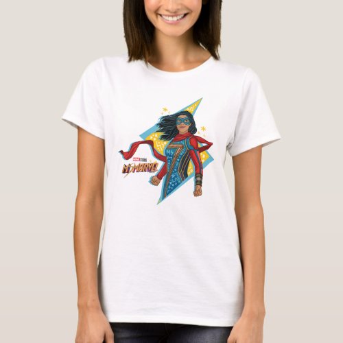 Ms Marvel  Heroic Lightning Bolt Doodle T_Shirt