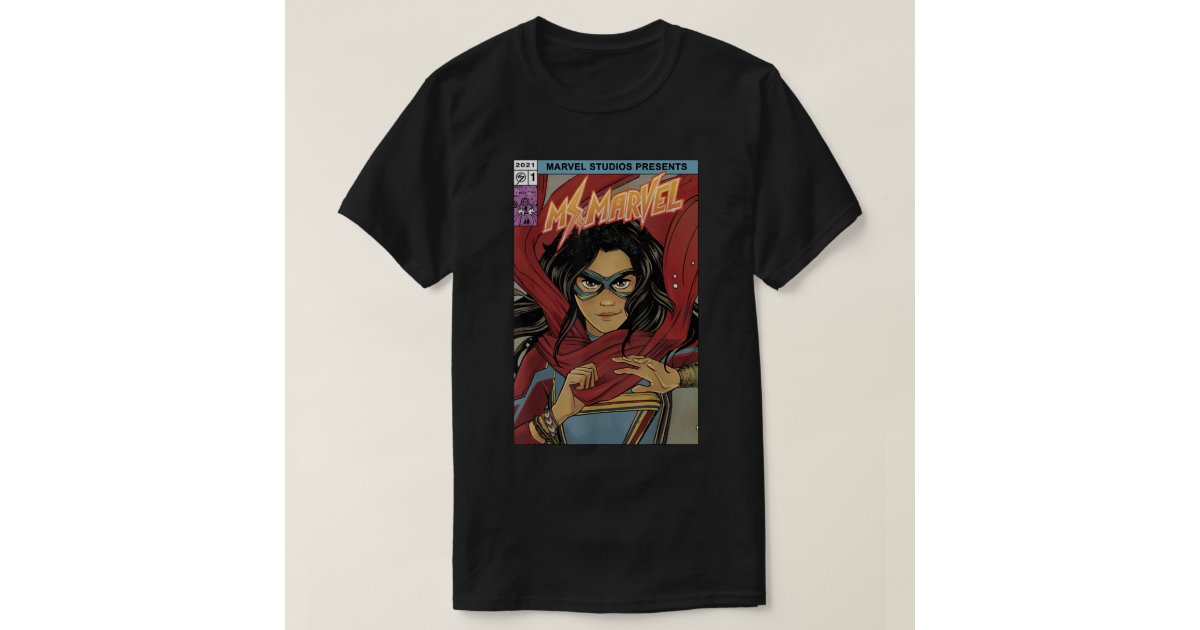 Ms Marvel Kamala Khan Comic Cover T-Shirt | Zazzle