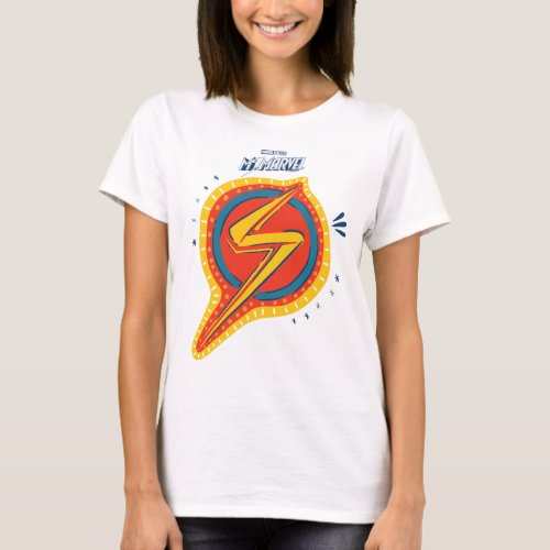 Ms Marvel  Logo Doodle Pattern T_Shirt