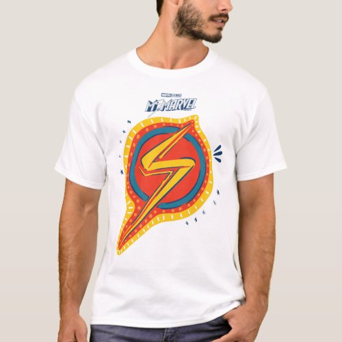 Ms Marvel  Logo Doodle Pattern T_Shirt