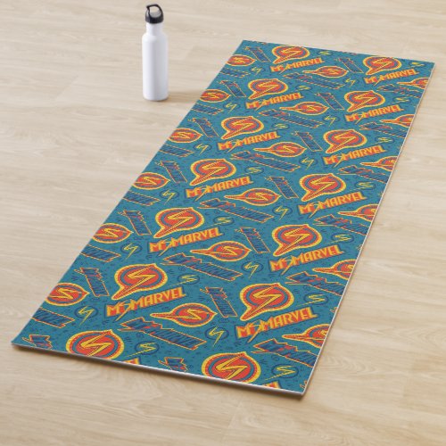 Ms Marvel  Logo Doodle Pattern Yoga Mat