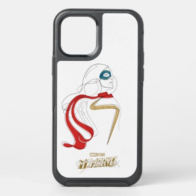 Ms. Marvel | Minimalist Single Line Drawing OtterBox Symmetry iPhone 12 Case