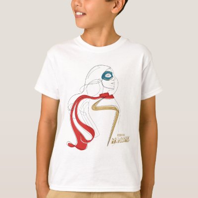 Ms. Marvel | Minimalist Single Line Drawing T-Shirt