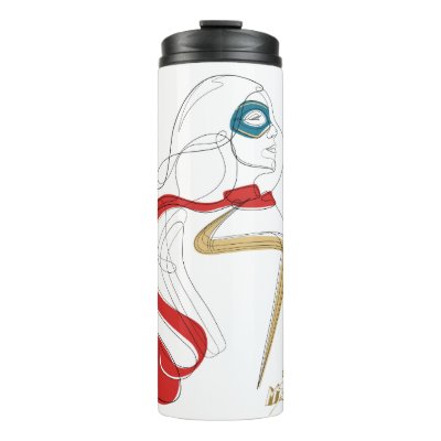 Ms. Marvel | Minimalist Single Line Drawing Thermal Tumbler