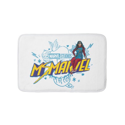 Ms Marvel  Ms Marvel With Sloth Baby Sketch Bath Mat