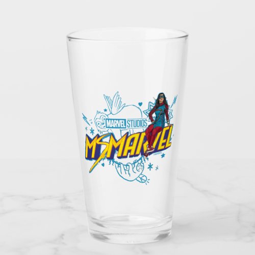 Ms Marvel  Ms Marvel With Sloth Baby Sketch Glass