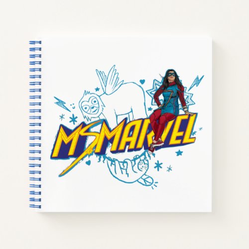 Ms Marvel  Ms Marvel With Sloth Baby Sketch Notebook