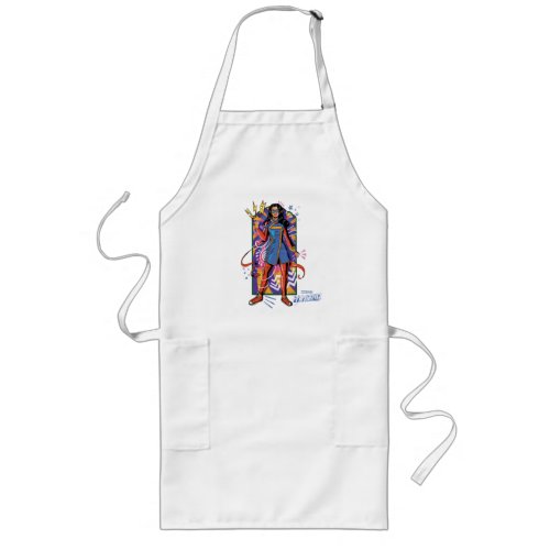 Ms Marvel  Mural Sketch Graphic Long Apron