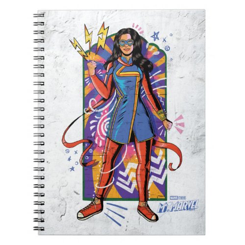 Ms Marvel  Mural Sketch Graphic Notebook