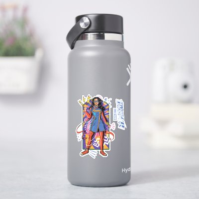 Ms. Marvel | Mural Sketch Graphic Sticker