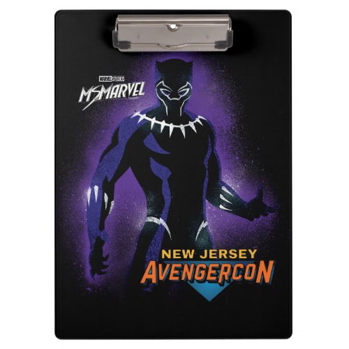Ms Marvel  New Jersey Avengercon _ Black Panther Clipboard