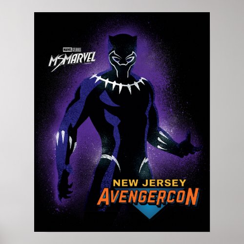 Ms Marvel  New Jersey Avengercon _ Black Panther Poster