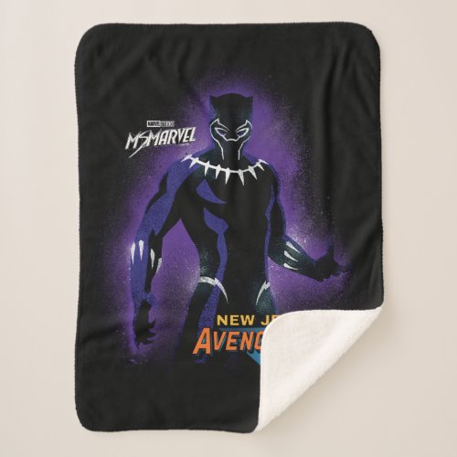 Ms Marvel  New Jersey Avengercon _ Black Panther Sherpa Blanket