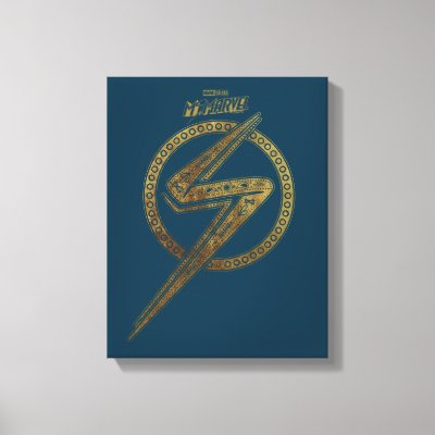Ms. Marvel | Ornate Pattern Logo Canvas Print