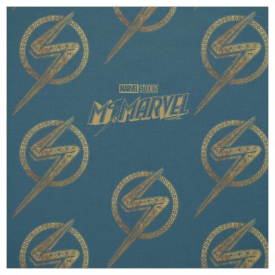 Ms. Marvel | Ornate Pattern Logo Fabric