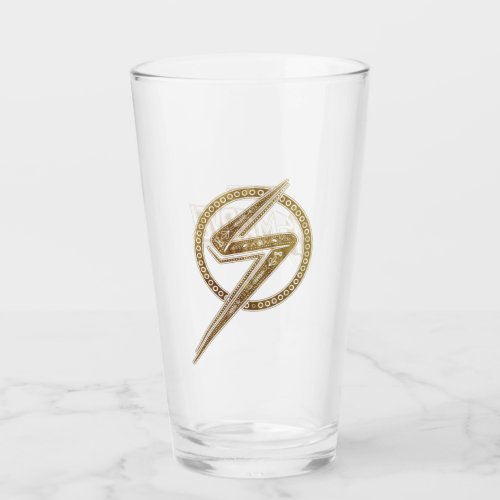 Ms Marvel  Ornate Pattern Logo Glass